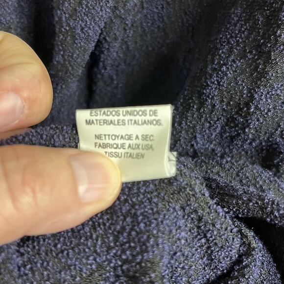 Eileen Fisher Blazer Small Textured Navy Single Button Old Money Luxury Quality - Picture 7 of 9